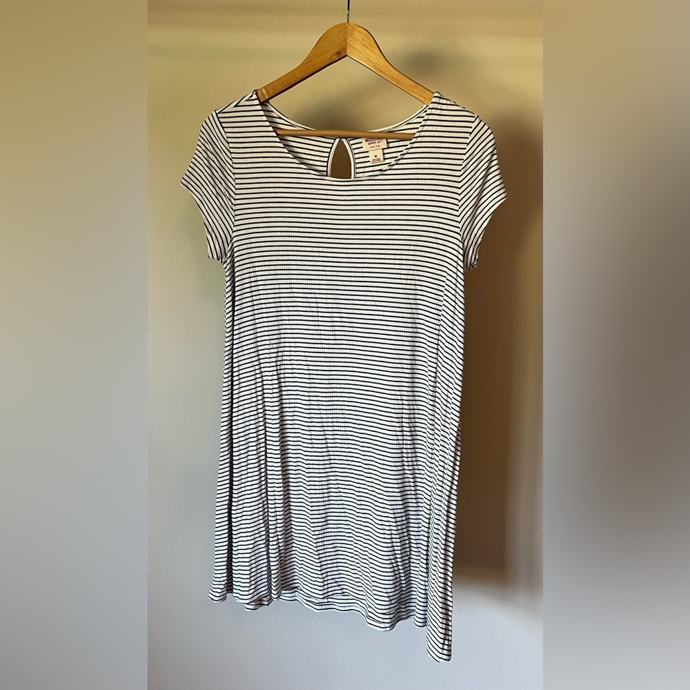 Striped Mini T-Shirt Dress